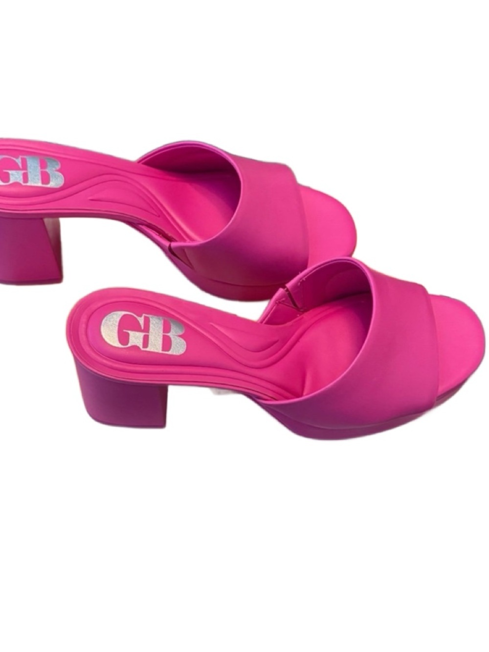 Gianni Bini Barbie Pink Slide Mules. Size 7 1/2